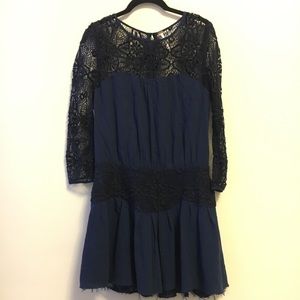 Free people lace drop waist dress NWT